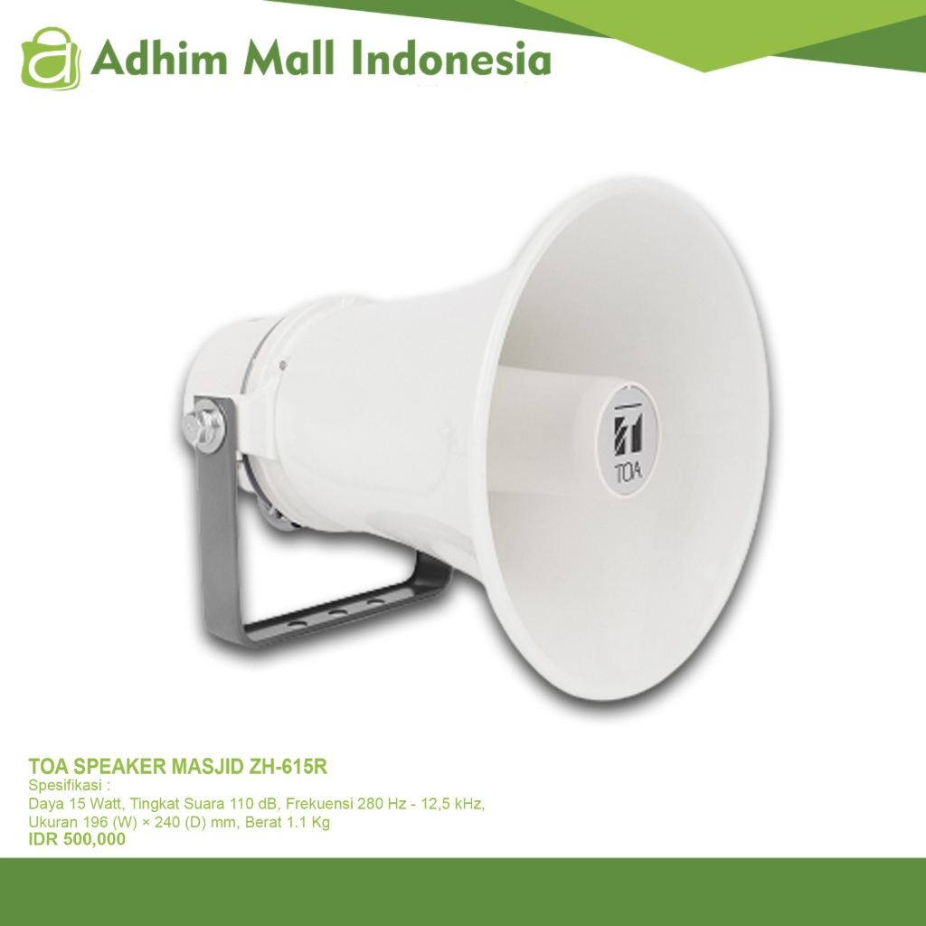Toa Speaker Masjid Zh-615R Toa Corong Bulat 15 Watt