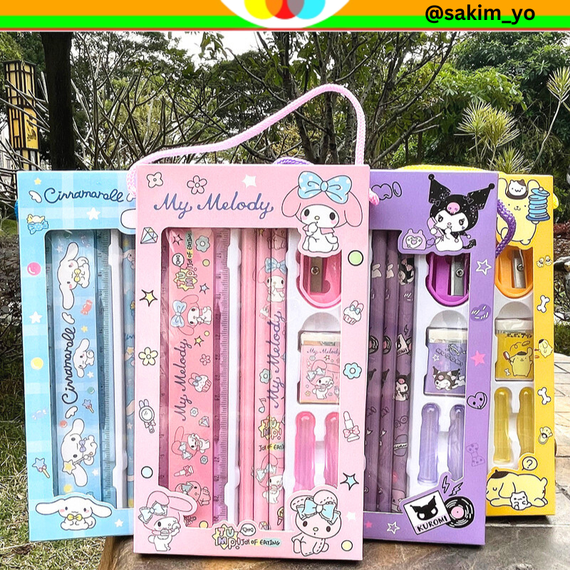 

5 IN 1 SET ALAT TULIS SANRIO SET ALAT TULIS SEKOLAH SANRIO ALAT TULIS SEKOLAH LUCU SET PENSIL CINAMOROL SET PENSIL KUROMI SET PENSIL SANRIO KADO ULANG TAHUN ANAK KADO ULANG TAHUN KADO LUCU @sakimyo