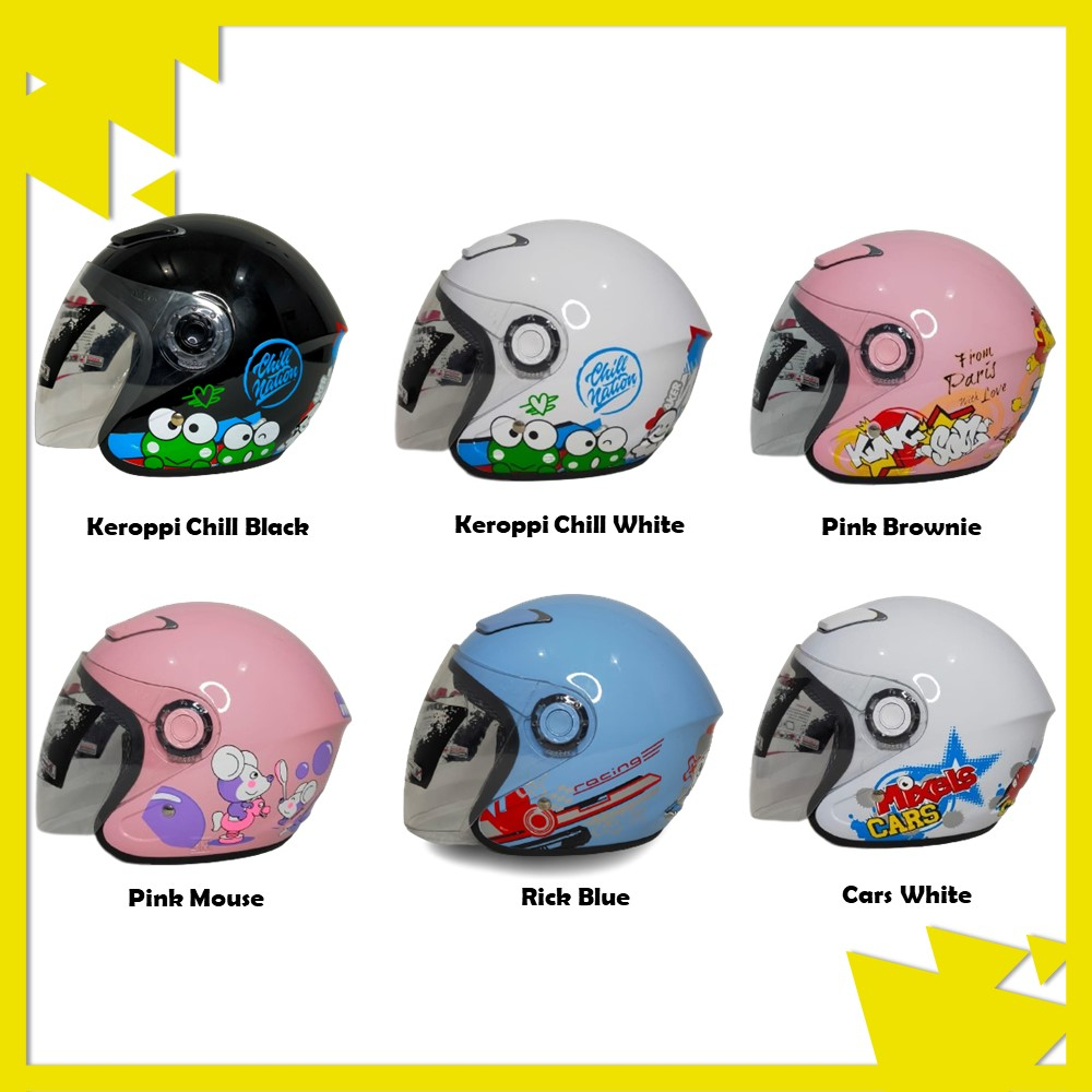 Helm JUNIOR DNS Standard motif murah