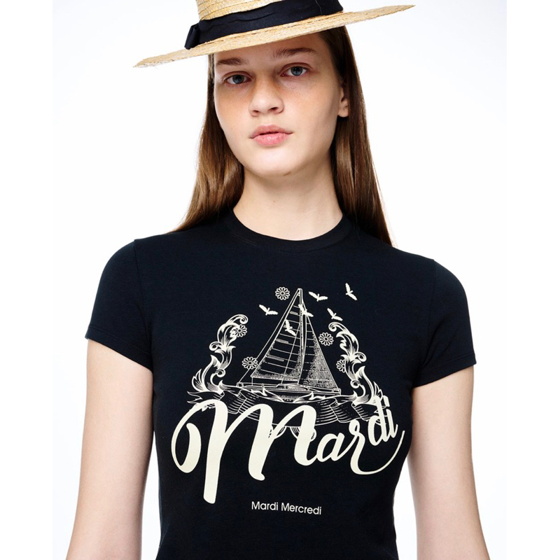 MARDI MERCREDI - Cropped Tshirt Bon Voyage