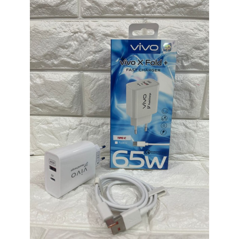 Charger Ori 100 Vivo X Fold 65Watt Super Fast Charging