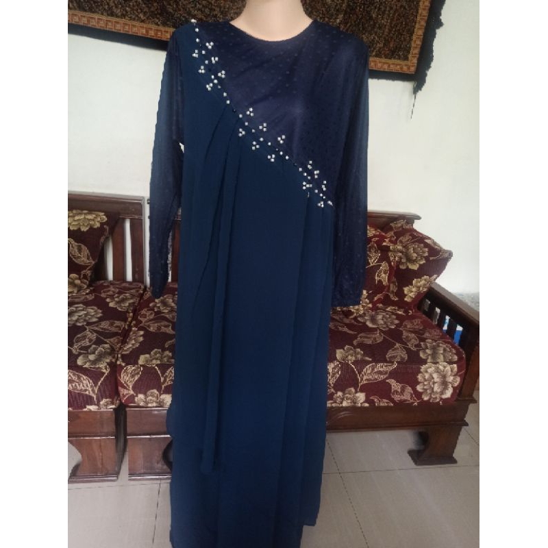 Gamis Ceruty polos/gamis ceruty motif
