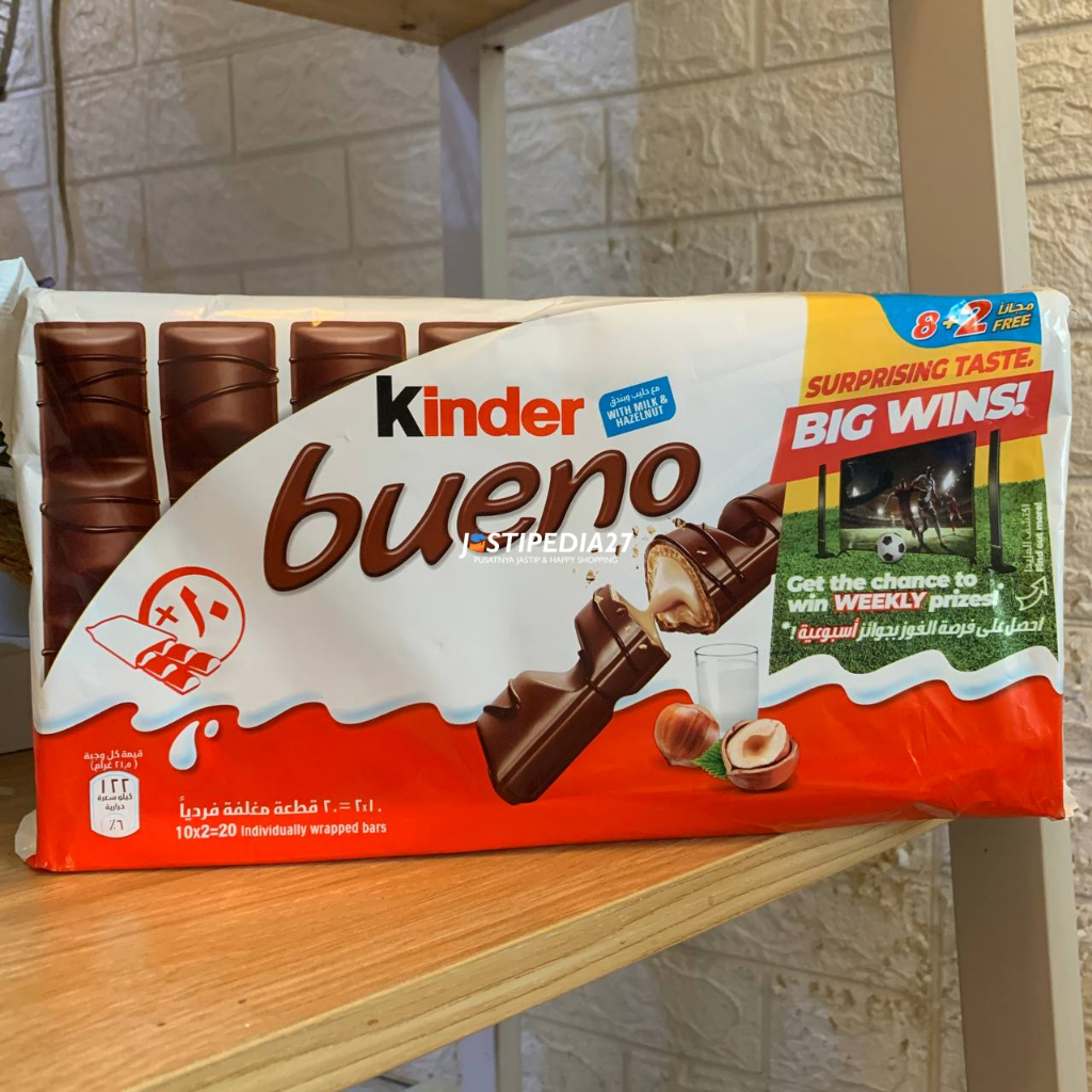 

[OPEN PO] Kinder Bueno Milk & Hazelnut Chocolate 10x43g (430g)