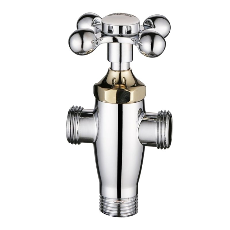 kran shower ONDA chrome cabang 2 ukuran 1/2