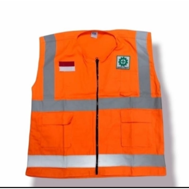 ROMPI BAHAN KAIN DRILL ANEKA 6 WARNA BERLOGO SAFETY DAN BENDERA