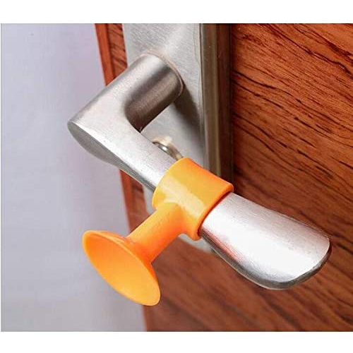 T&amp;Y Karet Silikon Cover Pengaman Pegangan Gagang Pintu Pelindung Benturan Tembok Handle Anti Lecet Banting Door Stopper Ganjalan Pintu Karet Petak Bulat Penahan Benturan Engsel Safety Lock Door Band