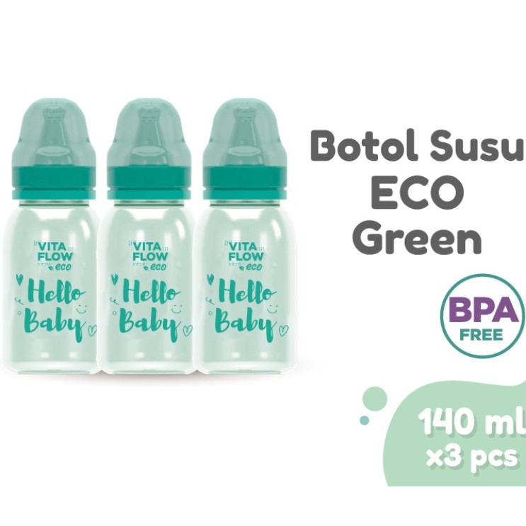 Vitaflow Botol Susu Eco 60ml , 140ML dan 240ML