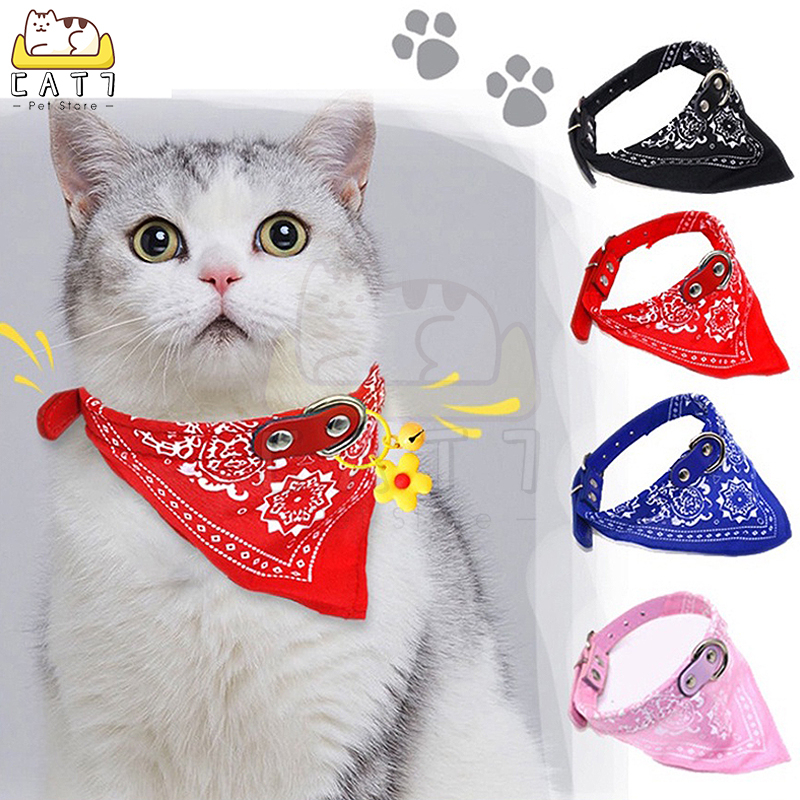 Kalung Scarf Kucing Anjing Kelinci Musang Kalung Kucing Scarf Syal Bandana Motif | Aksesoris Kucing