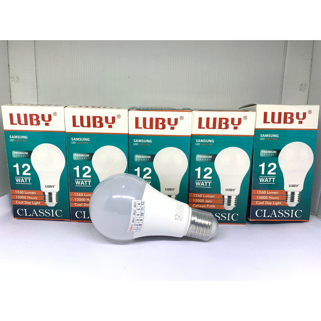 Lampu Bohlam Luby Classic (1DUS / KARTON ISI 100PCS) LED 12 Watt LED Bulb