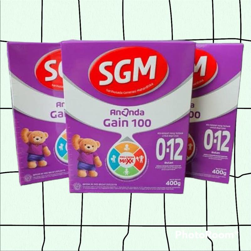 SGM GAIN 100 0-12 BULAN 400G