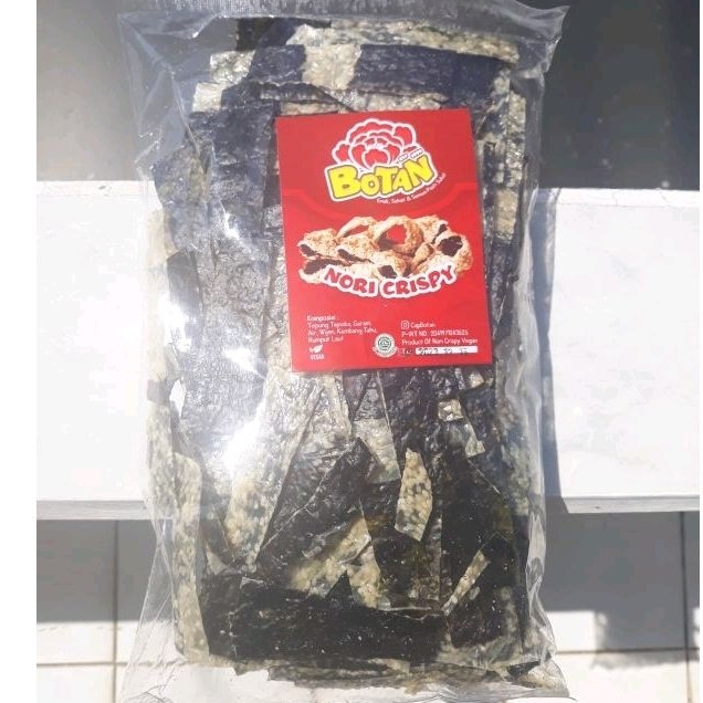 

Keripik - Kerupuk Nori Crispy - Seaweed Mentah 500 gr Botan Vegan & Vegetarian