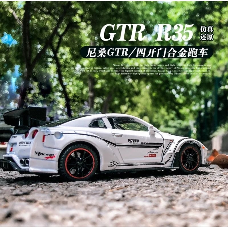 Diecast Mobil Nissan GTR R35 Recing Skala 1:32 Miniatur Mobil Mobilan Nissan GT-R50 Nismo