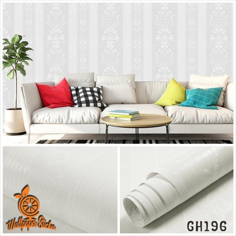 Wallpaper Dinding Wallpaper Stiker Motif EMBOSS GH196 Ukuran 45cm x 9m