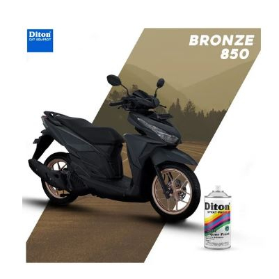 Pilox Diton Bronze 850 300ml Warna Besi Perunggu Metalik Metallic Sepeda Motor Mobil