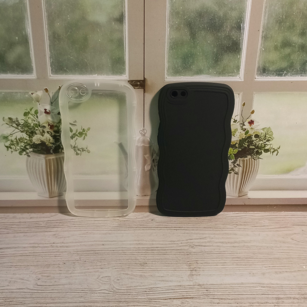 Silicone Case Vivo 1601 1602 1612 1713 1714 1719 1609 Casing Gelombang Transparan Clear Vivo V5 V5s 