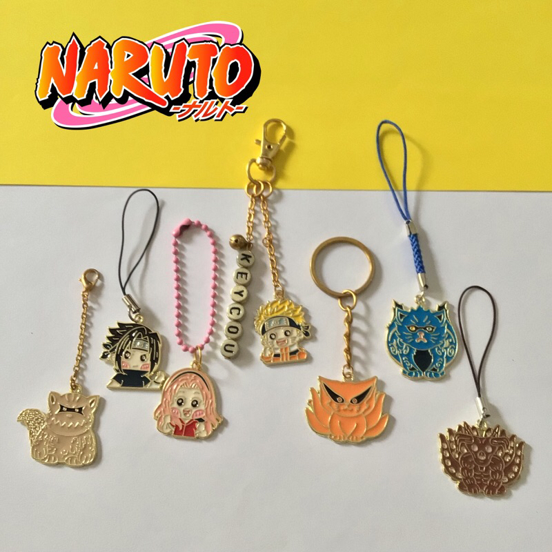 Gantungan Kunci/HP Anime Naruto, Sasuke, Sakura, Kakashi, Itachi Uchiha