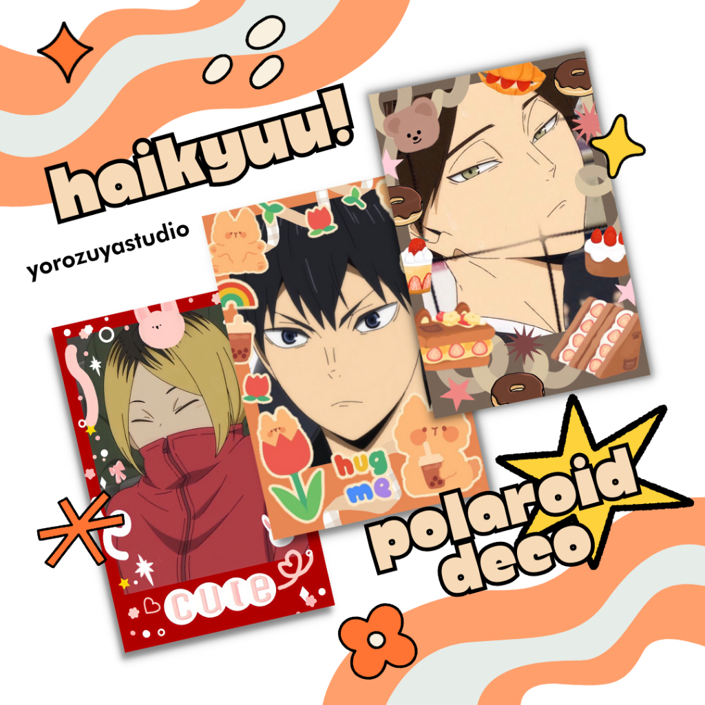 polaroid anime | anime polaroid | polaroid deco haikyuu | haikyu anime
