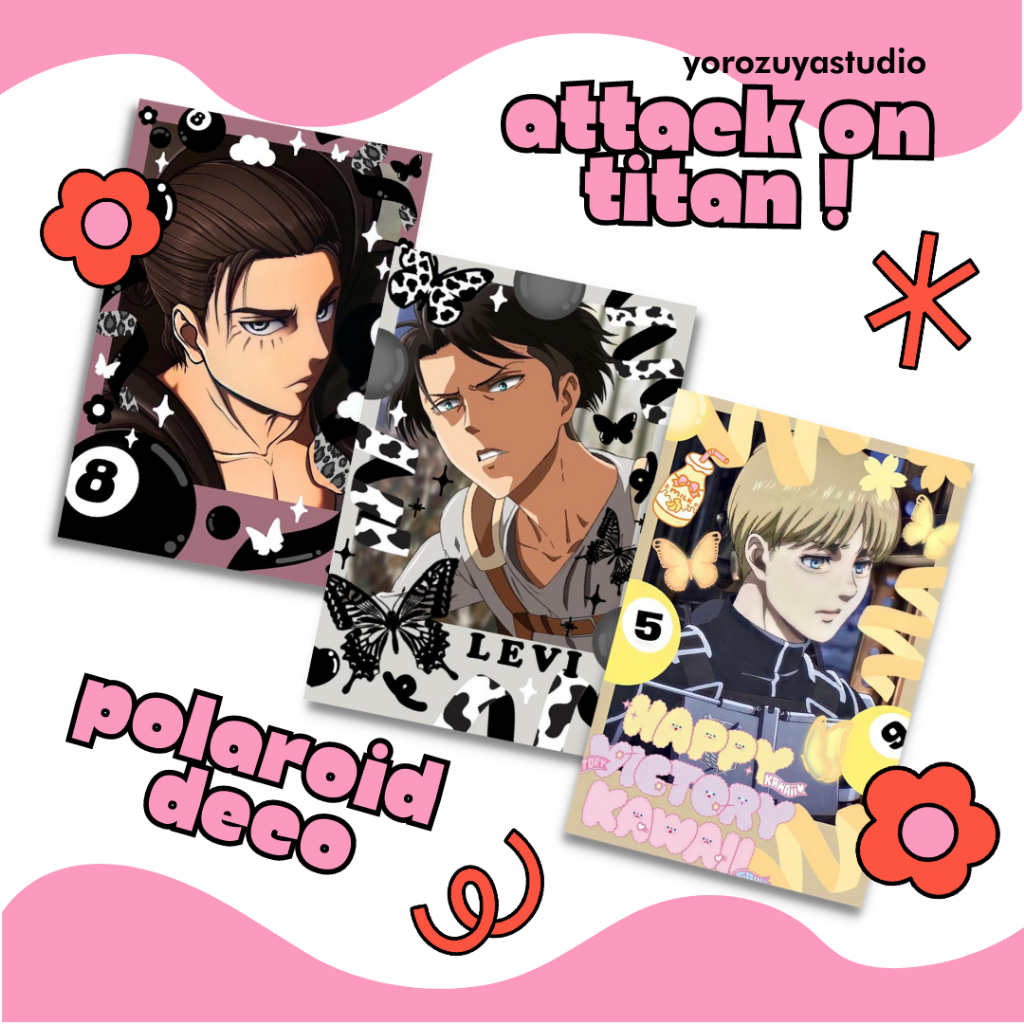 polaroid anime | anime polaroid | polaroid deco | polcos | polaroid attack on titan | aot |