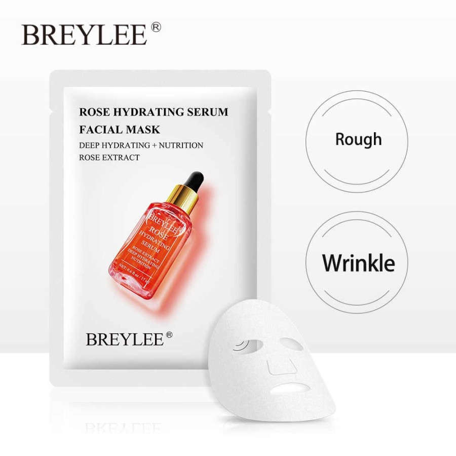 BREYLEE Sheet Mask Rose Hydrating Serum Facial Mask/BPOM/HALAL