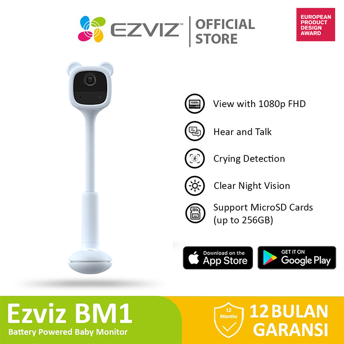 Ezviz BM1 Baby Camera Two-Way Talk 1080p CCTV Battery-Powered