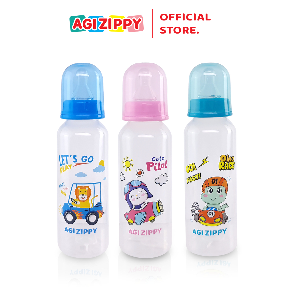 AGI ZIPPY Botol Susu Bayi 240 ML Botol Standar Baby Bottle BPA Free ZIP-OK-275
