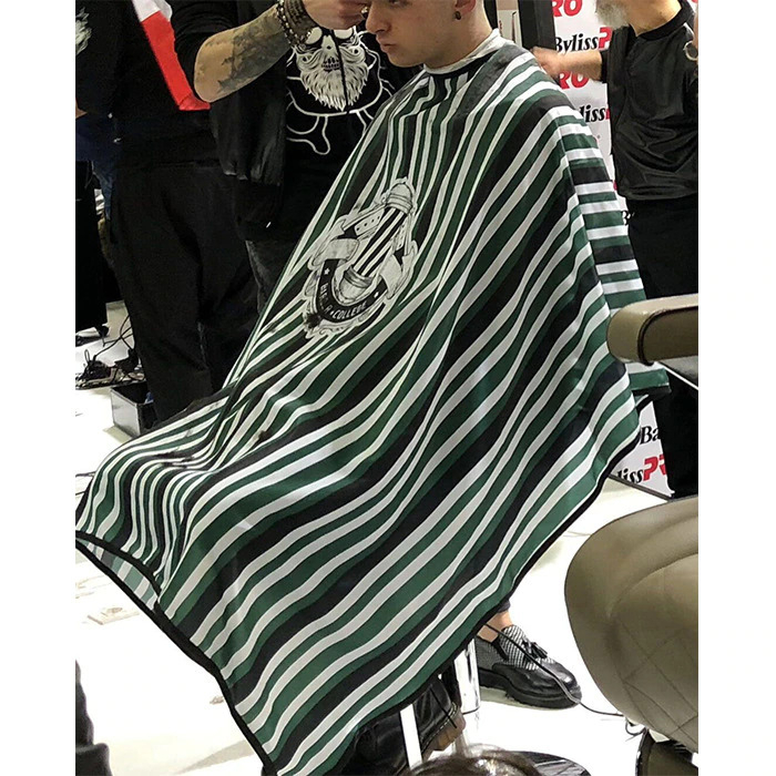 Jubah Apron Kip Pangkas Rambut Salon Barbershop Cape - Green