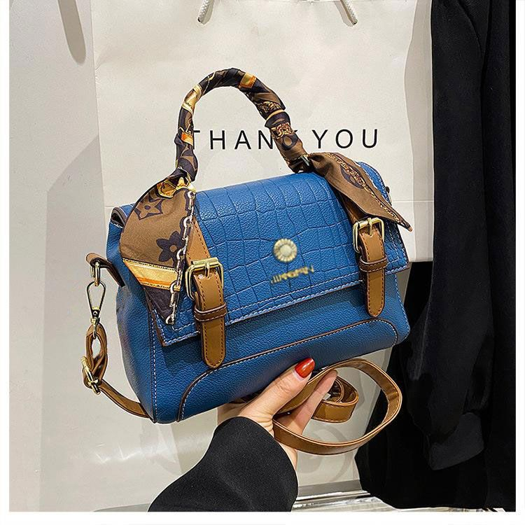 TASHAPPY EL 4733 Tas SELEMPANG Wanita Croco Modis Cantik Ada Syal Motif model korea supplier tas import CR7904 BQ3581