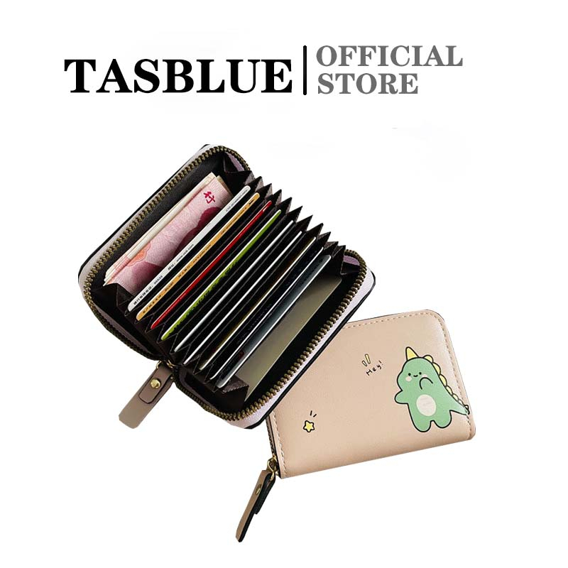 TASBLUE Dompet Kartu Koin Wanita Dompet Fashion Wanita Dompet Kartu D243 Gerbang Tiket Gerbang Besi Pemegang Kartu