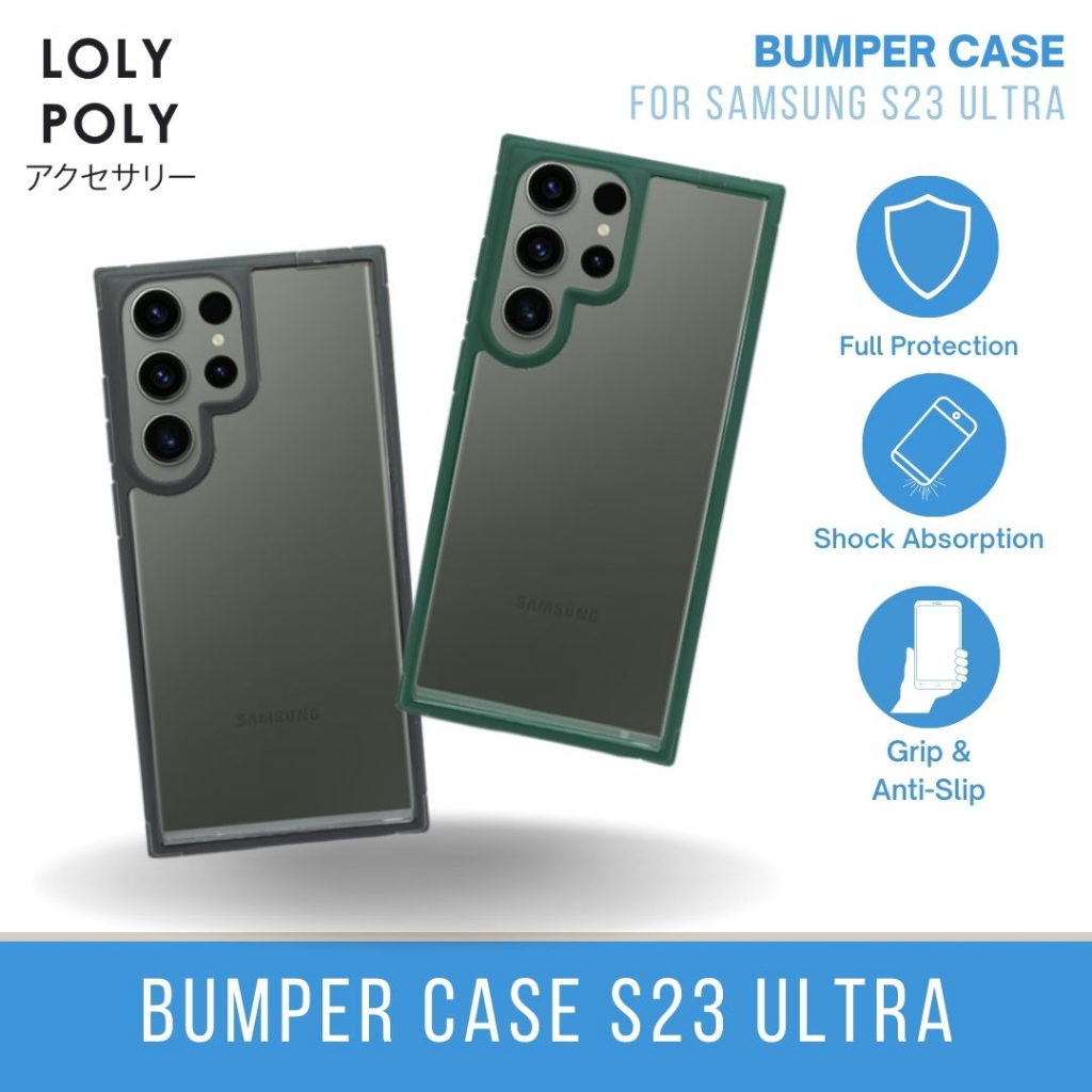 Lolypoly Bumper Clear Case For Samsung S23 Ultra