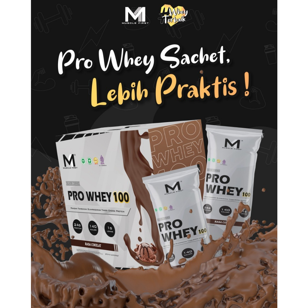 M1 Pro Whey 100 Muscle First 1 Sachet 40gr Whey Protein