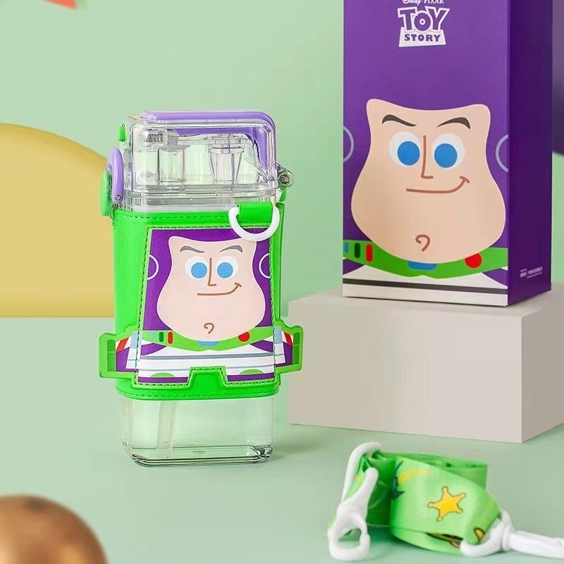 HNK Botol minum Anak Sekolah Tritan Pakai Sedotan | BOTOL MINUM 520ML