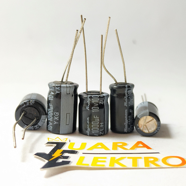 KAPASITOR ELCO 1000uF / 10V (1 Pcs) | Capasitor Elko 1000 uF/10 Volt