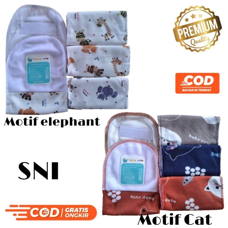 Gurita bayi perekat motif per 3pc SNI promo 8.8