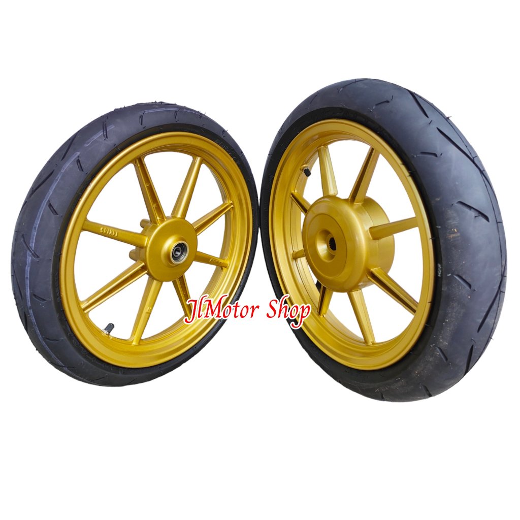 PELEK VELG RACING ROSSI MIO SOUL XRIDE OLD VARIO 110 125 150 BEAT GENIO SCOOPY SPACY BAUT DISC 4 BISA UNTUK MIO J SOUL GT 115 FINO 115 MIO SPORTY MIO M3 SOUL NUOVO XRIDE FREEGO MIO GEAR GANTI CAKRAM VROSSI VENOM COMET PLUS BAN