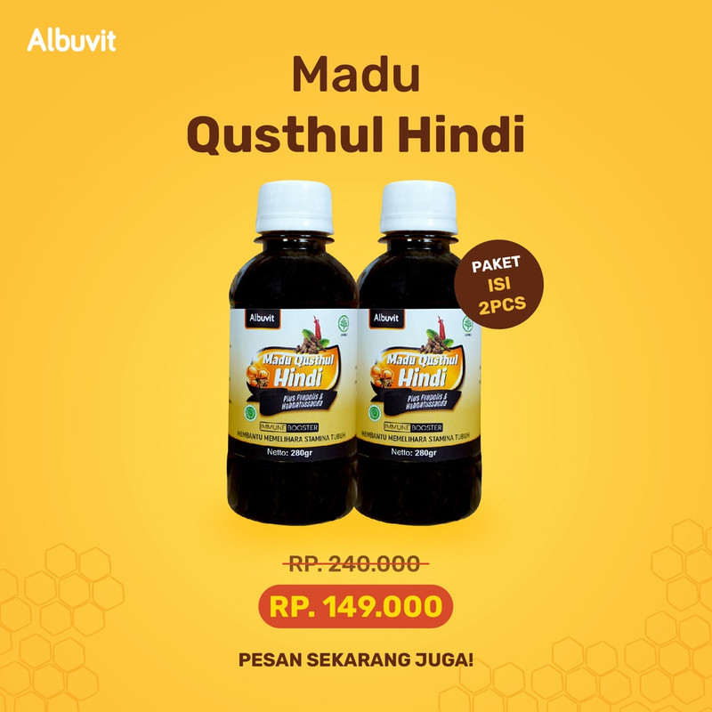 

Madu Qusthul (PAKET HEMAT ISI 2 PCS)