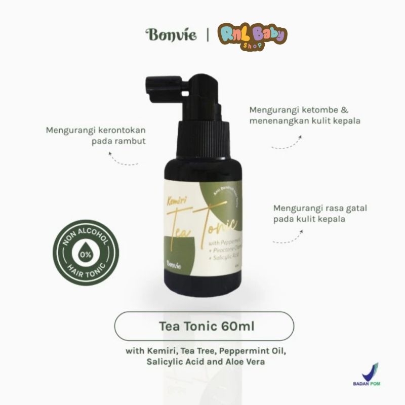 Bonvie Anti Dandruff Kemiri Tea Tonic 60 ml