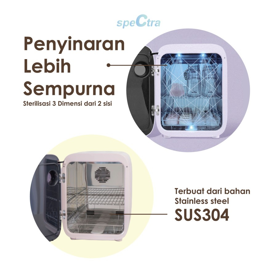 Spectra UV LED Sterilizer Alat Steril Botol Perlengkapan Bayi