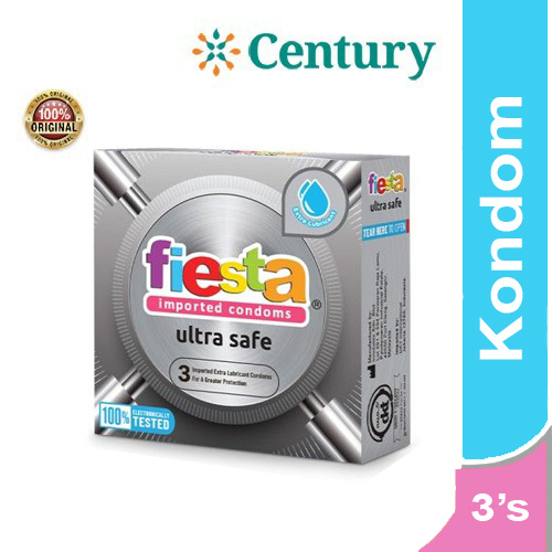 Fiesta Imported Condoms Ultra Safe  3's / Kondom / Alat Kontrasepsi / Pria
