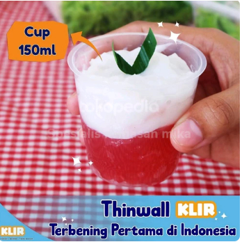Thinwall KLIR Cup 150ml / Cup Puding 150ml Isi 25pcs