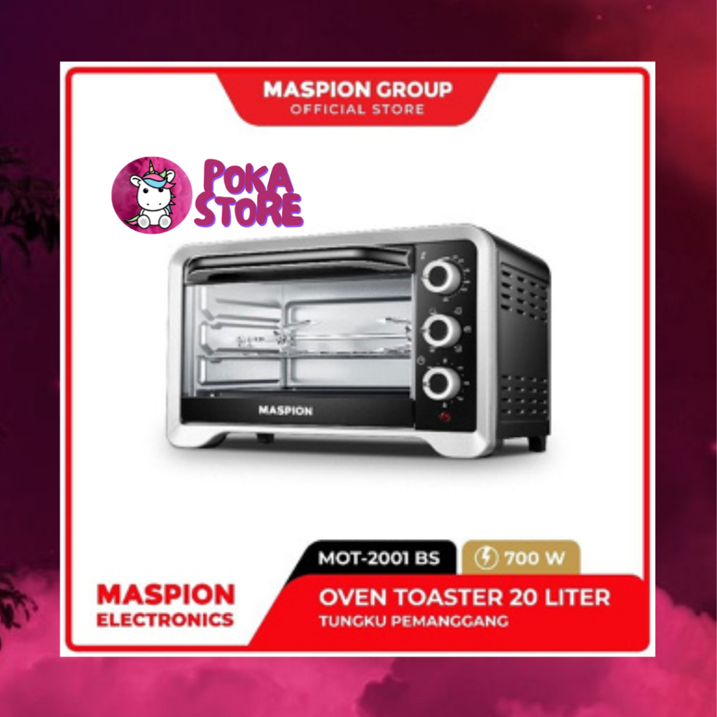 OVEN LISTRIK MASPION 20 LITER 700 WATT LOW - MOT 2001 BS