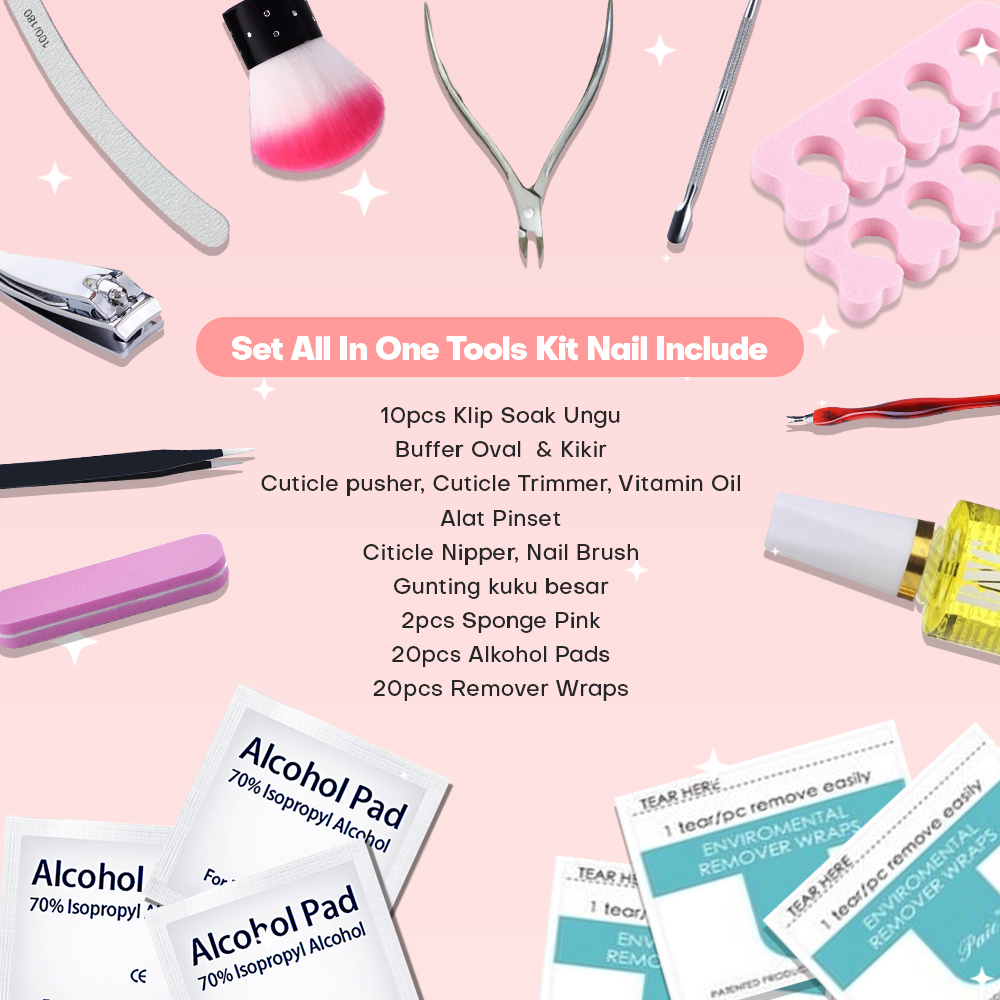 MSY Paket Home Salon Bebas Pilih Warna 12pcs Manicure Kit Dengan 54W UV Led Nail Lamp Starter Kit 36IN1/All-In-One Tools Kit Nail Building Finger Extension Soak Off UV Gel Polish Art 13Pcs Set