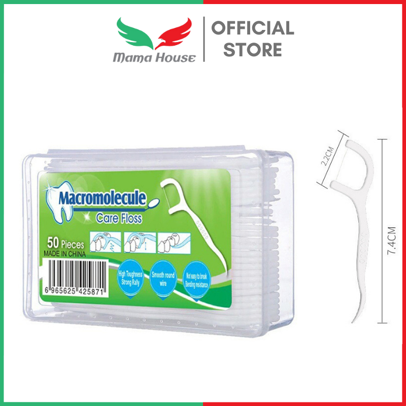 [MH] Dental Floss 50 Pcs Benang Tusuk Gigi Pembersih Sela Gigi