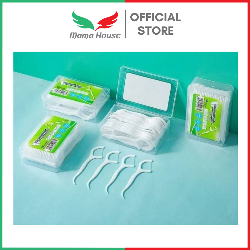 [MH] Dental Floss 50 Pcs Benang Tusuk Gigi Pembersih Sela Gigi