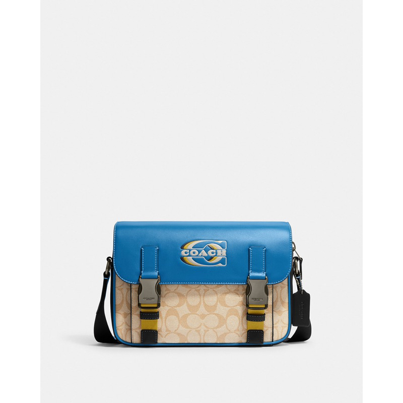 Coach Track Crossbody In Colorblock With Coach (CC 181)