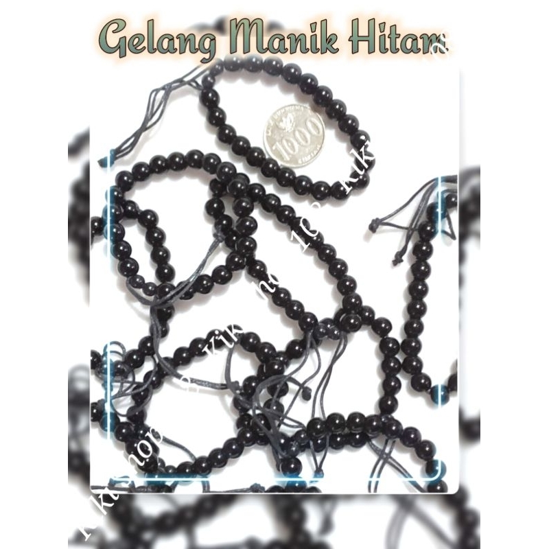 Gelang Manik Hitam/ Kiki Shop 108