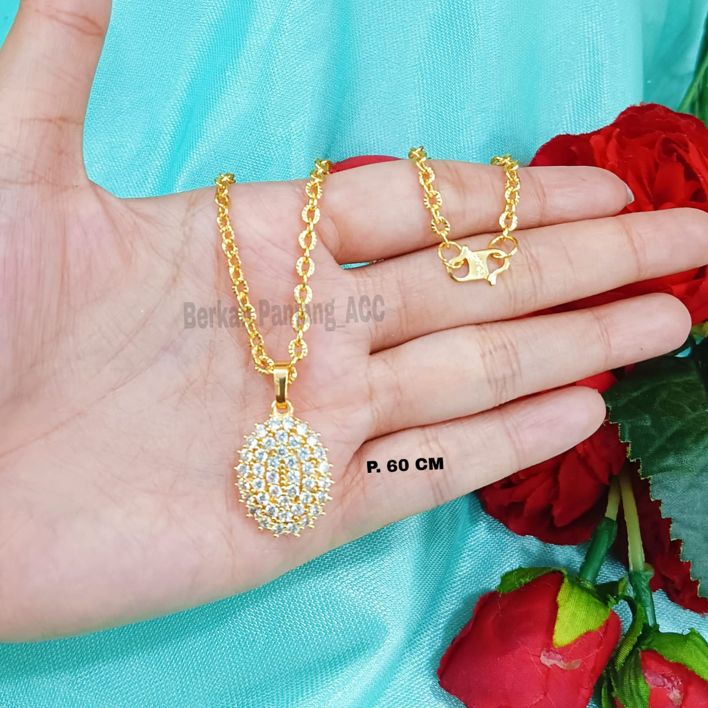 KALUNG DEWASA MODEL MOTIF PERMATA DESAIN ZIRCON FASHION ANTI KARAT