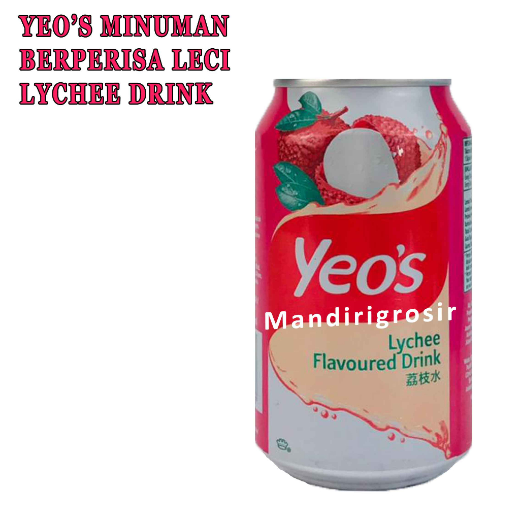 Minuman Rasa Leci* Yeo's* Grass Leci Drink* 300ml