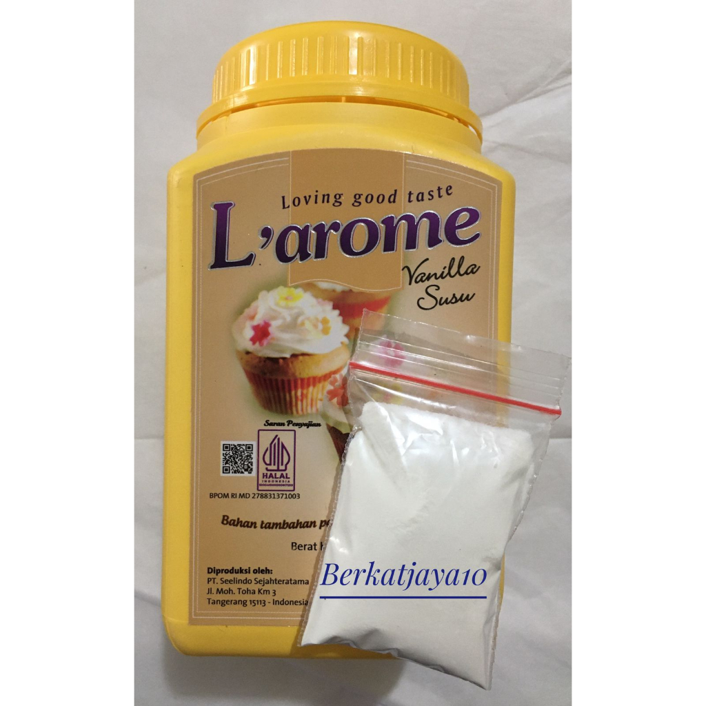 Larome Vanilla Susu REPACK 20 Gram Vanila KEMASAN PLASTIK