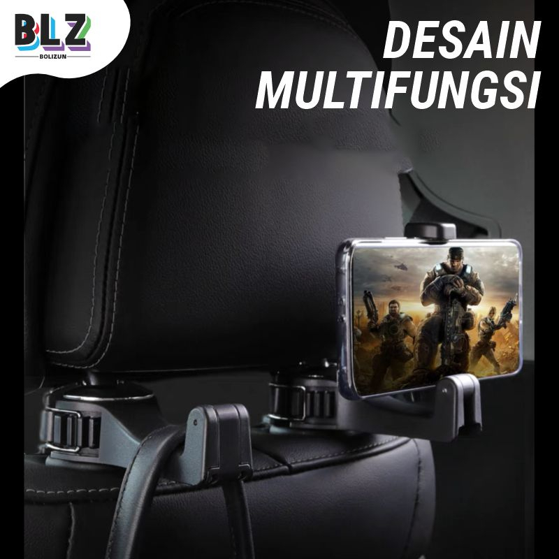 Bolizun CS-G02 CAR HOLDER HP 2IN1 DI MOBIL CAR HOOK MOBILE PHONE HOLDER