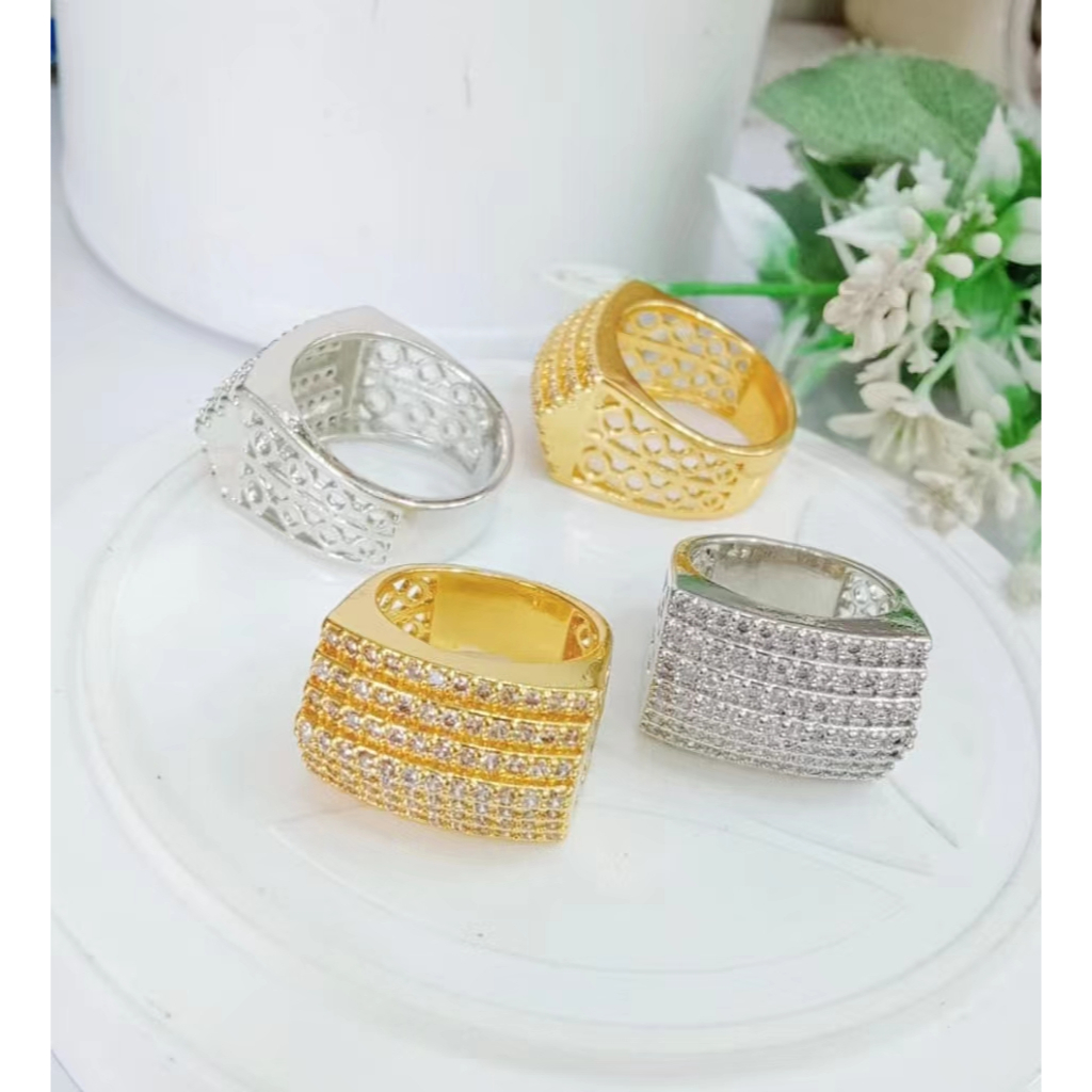 Cincin Xuping Permata Lapis Emas Fashion Wanita C001/C002